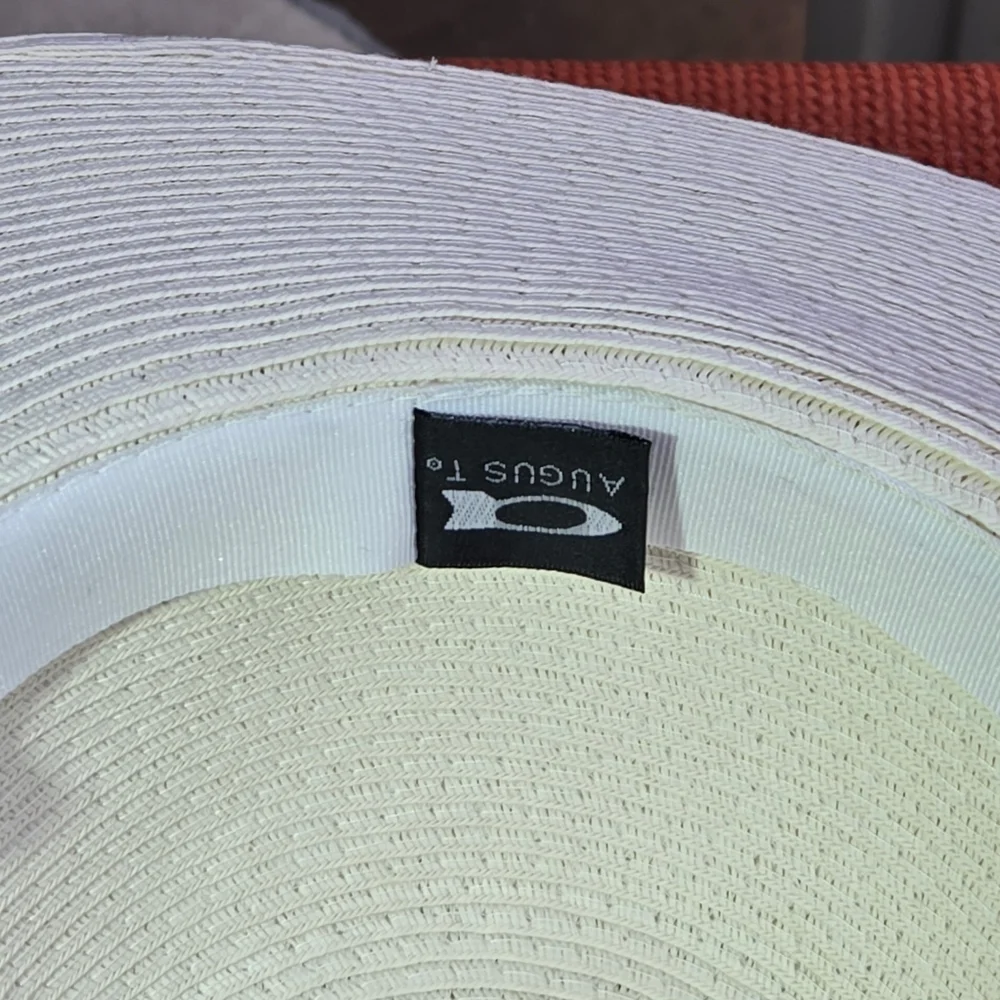 August Hats Wide Brim Hat Elegant Whimsical Woven 100% Paper